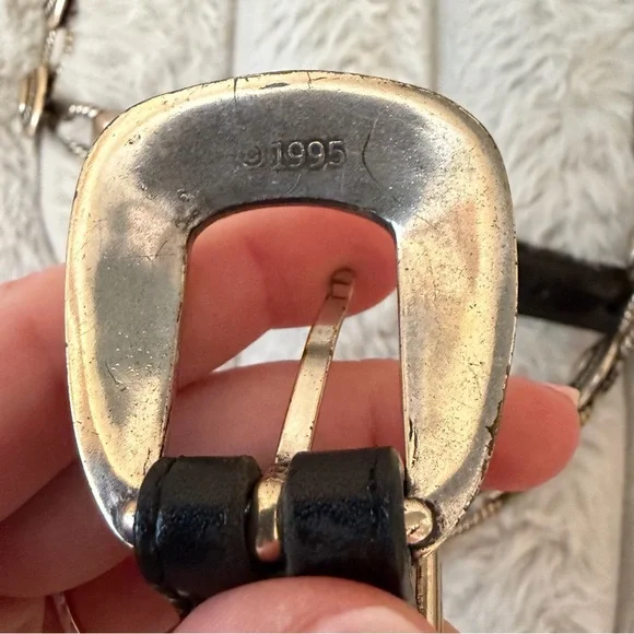 Brighton vintage 1995 Southwest-style concho belt. - Picture 5 of 7